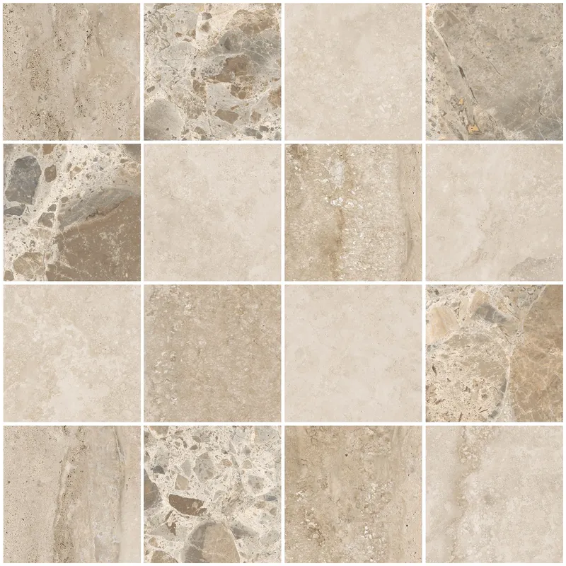 7.5X7.5 CityStone Микс Мозаика Матовый R10B  Ректификат