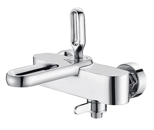 Смеситель для ванны Wasserkraft Kammel 1800 с коротким изливом — вид под углом