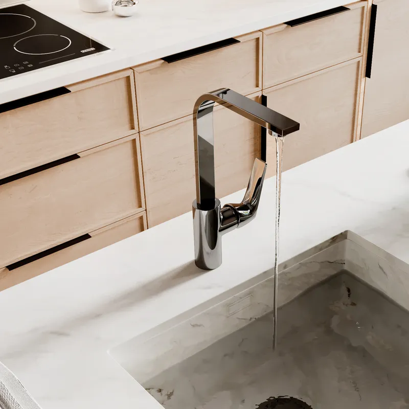 Смеситель для кухни Wasserkraft Neime 1900 — вид сбоку под углом