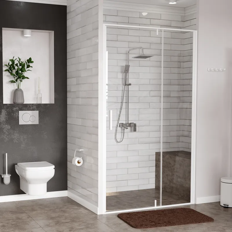 Душевая дверь Wasserkraft Neime 19P 120 см — стеклянное ограждение под углом