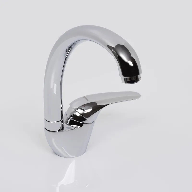 Смеситель для кухни Wasserkraft Rossel 2800 — вид сбоку под углом