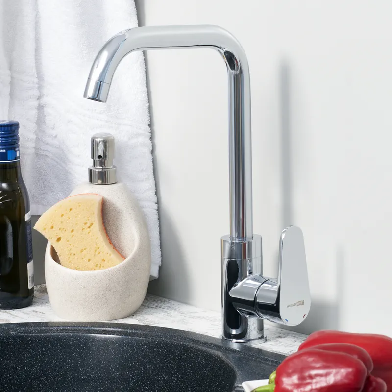 Смеситель для кухни Wasserkraft Alz 28800 — вид сбоку под углом