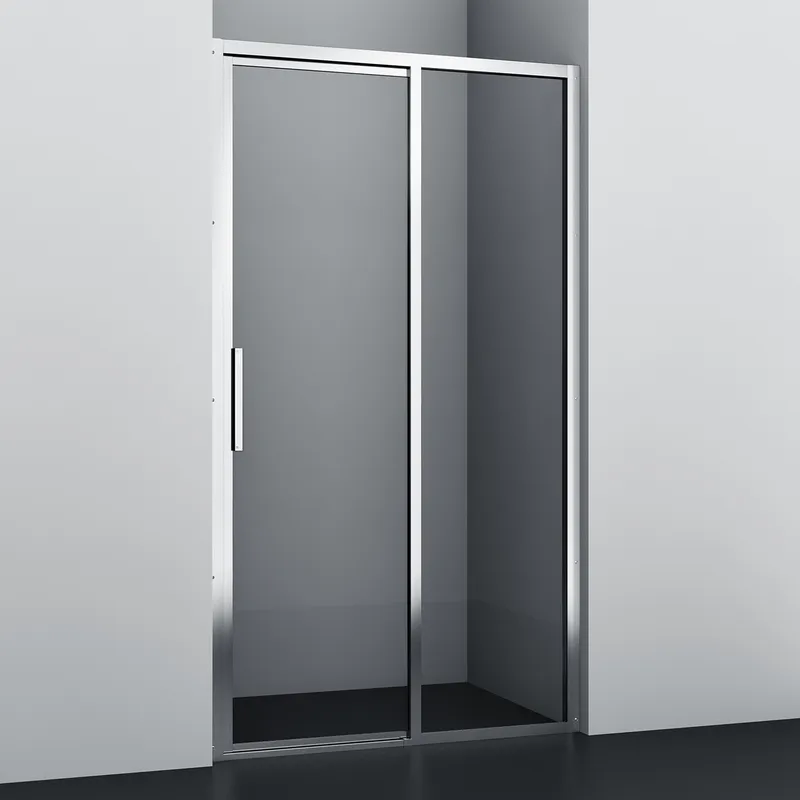 Душевая дверь Wasserkraft Lopau 32S, правая, 120 см — стеклянное полотно с хромированным профилем