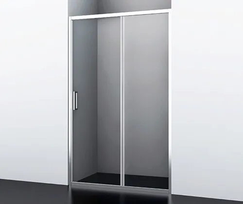 Душевая дверь Wasserkraft Main 41S 130 см — в ванной комнате с белыми стенами