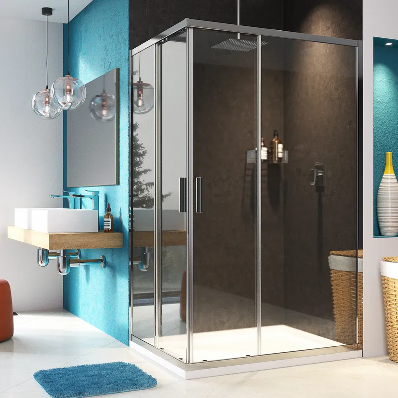 Душевой уголок Wasserkraft Lippe 45S 120х90 — стеклянная конструкция под углом