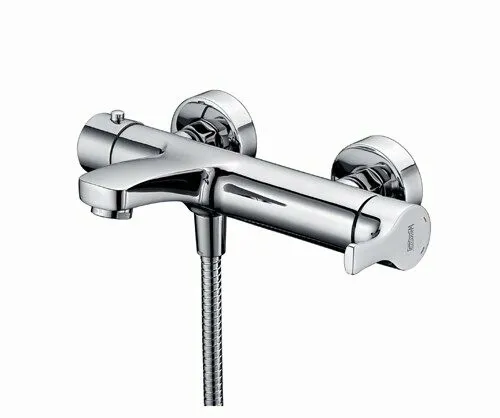 Смеситель для ванны Wasserkraft Berkel 4100 с коротким изливом — вид под углом