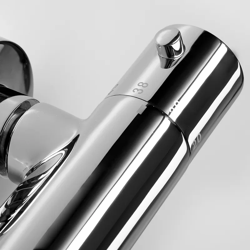 Термостатический смеситель Wasserkraft Berkel 4800 хром — вид под углом