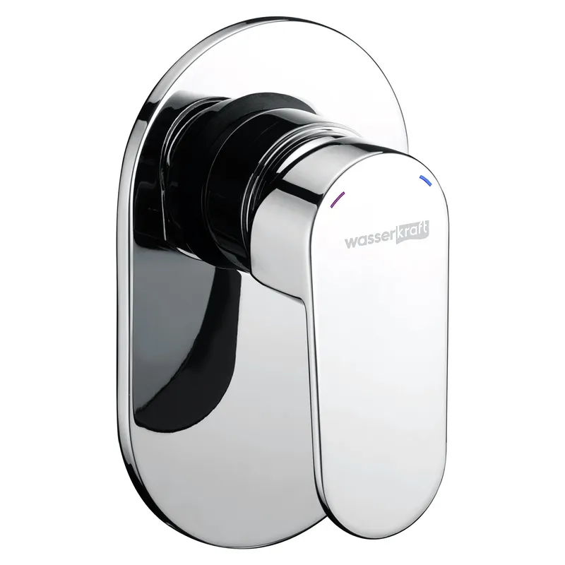 Встроенный смеситель Wasserkraft Donau 5300 для душа — ручка крупным планом