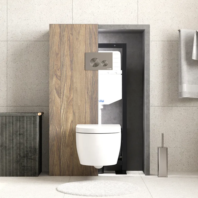 Инсталляция Wasserkraft Dill для унитаза — рама с бачком под углом