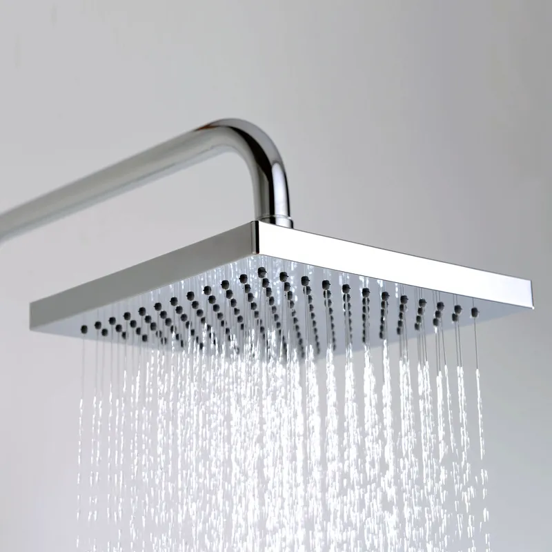 Душевая стойка Wasserkraft с тропическим душем + лейка — полный вид сбоку