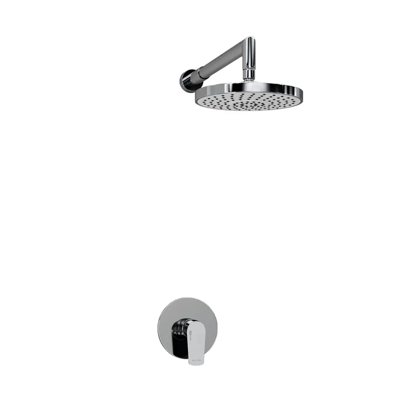 Душевая система Wasserkraft Dill со смесителем и с тропическим душем — лейка и смеситель крупным планом