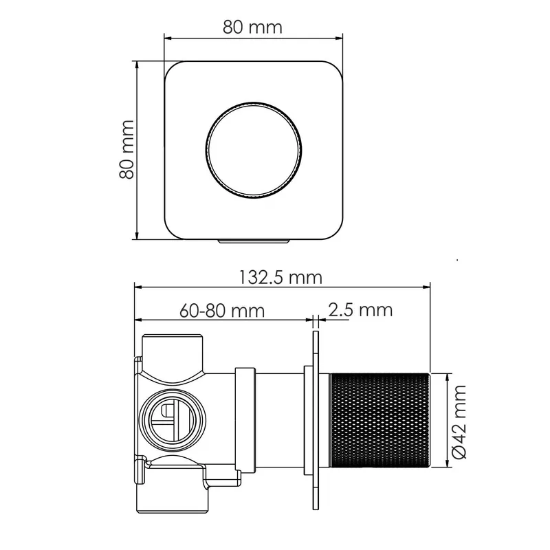 Переключатель потоков Wasserkraft Fulda 5200 на 3 выхода — вид под углом