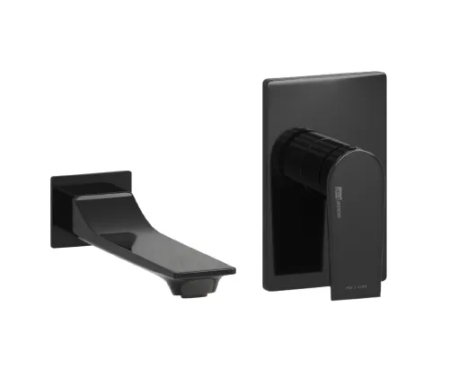 Встроенный cмеситель Wasserkraft Glan 6600 с изливом — вид сбоку на излив и ручку