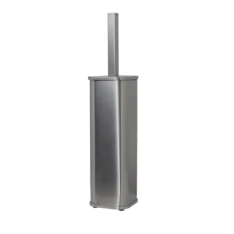 Ершик Wasserkraft K-1117NICKEL для унитаза, напольный — вид под углом