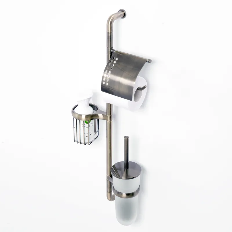 Стойка для туалета Wasserkraft Exter K-5200 — настенный аксессуар вид спереди