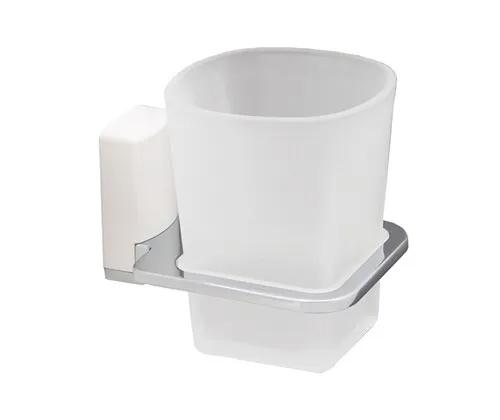 Стакан Wasserkraft Leine K-5000White для зубных щеток — вид под углом