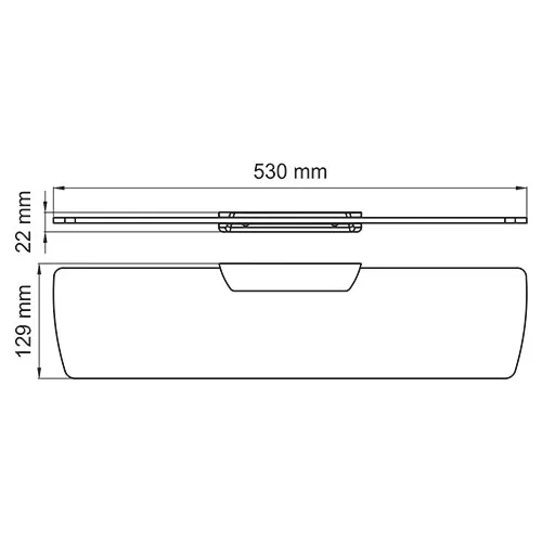 Полка Wasserkraft Glan K-5100 — вид под углом