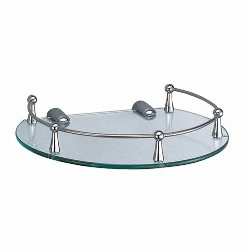 Полка под зеракало Wasserkraft стеклянная — вид под углом