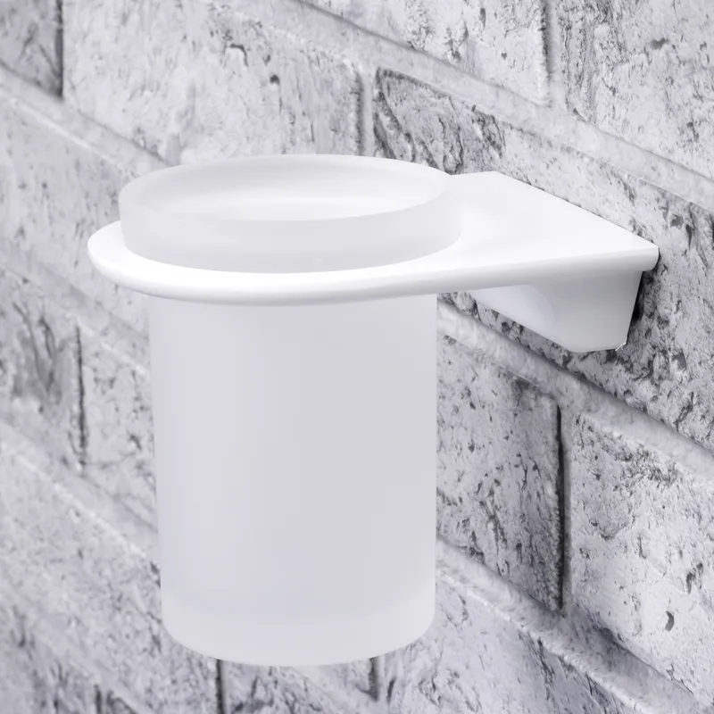 Стакан Wasserkraft Kammel K-8300White для зубных щеток — вид под углом
