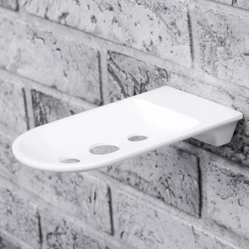 Мыльница Wasserkraft Kammel K-8300White, решетка — вид под углом