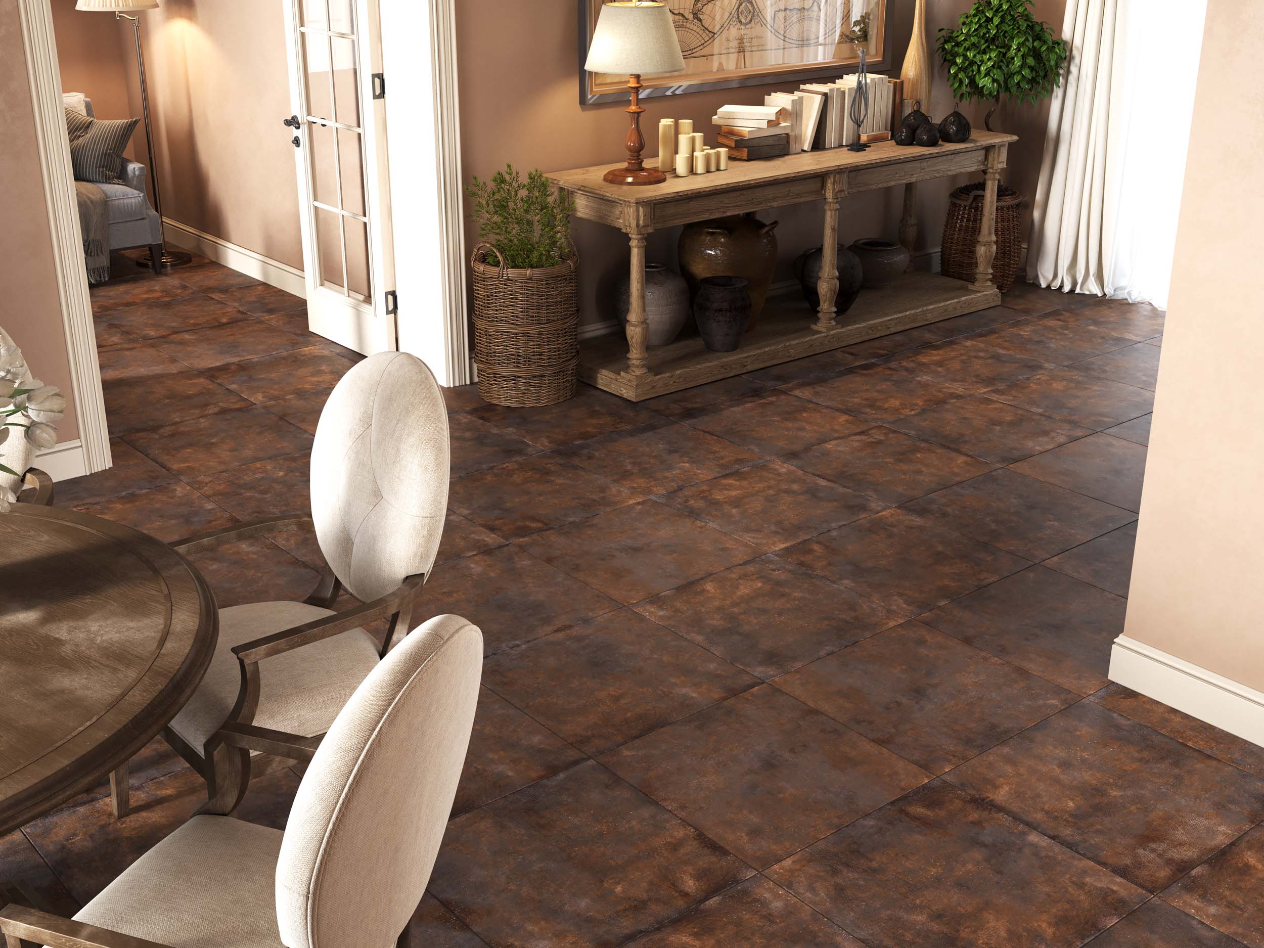 Керамический гранит Estima Fusion brown FS02 60x60, неполированный ректификат