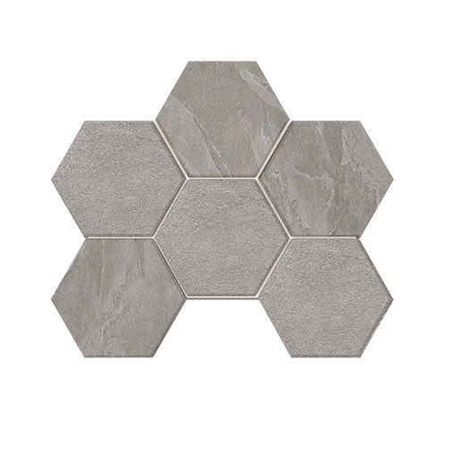 Мозаика Estima Terra grey, LN02/TE02 Hexagon 25x28.5, неполированная
