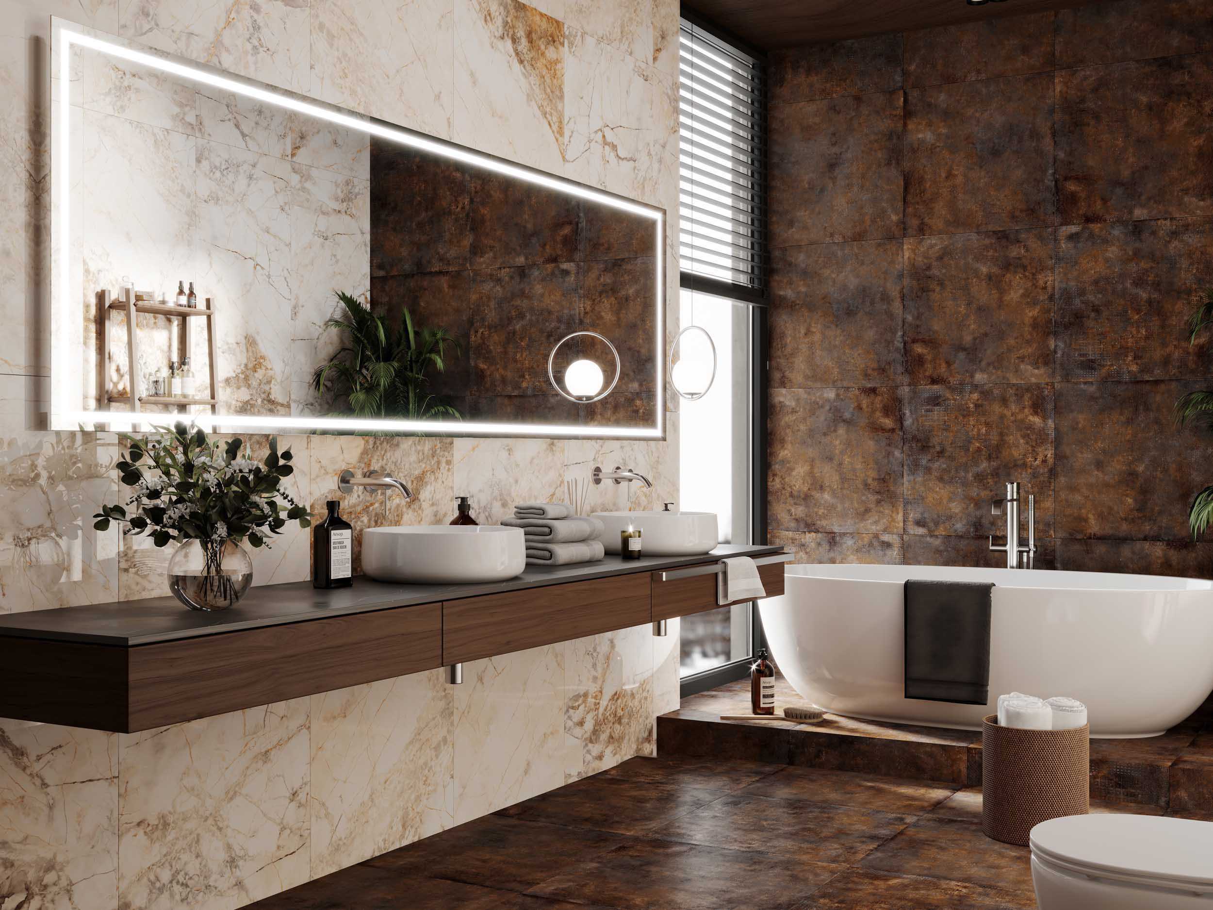Керамический гранит Estima Fusion brown, FS02 80x80x11, неполированный ректификат