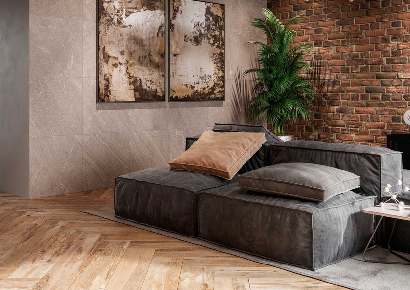 Керамический гранит Estima Gabbro grey, GB02 60x60x10, неполированный ректификат