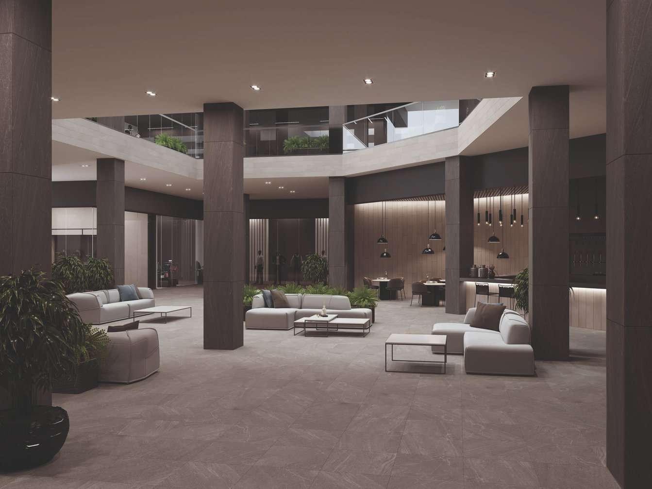 Керамический гранит Estima Gabbro anthracite, GB03 60x120x10, неполированный ректификат