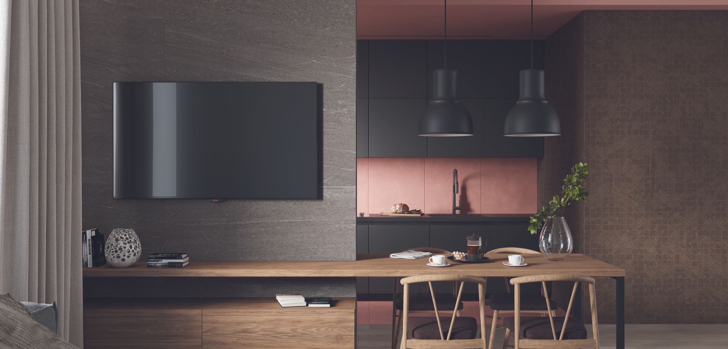 Керамический гранит Estima Gabbro anthracite, GB03 60x120x10, неполированный ректификат