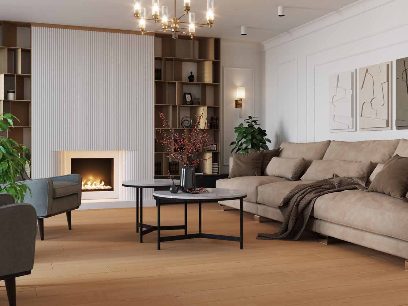Керамический гранит Estima Classic Wood honey oak, CW04 19,4х120х10 неполированный ректификат