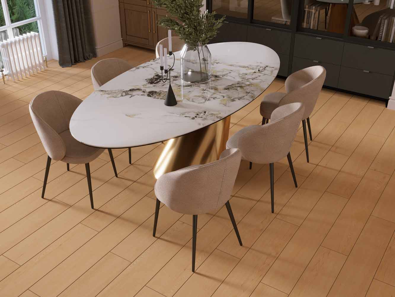 Керамический гранит Estima Classic Wood honey oak, CW04 19,4х120х10 неполированный ректификат