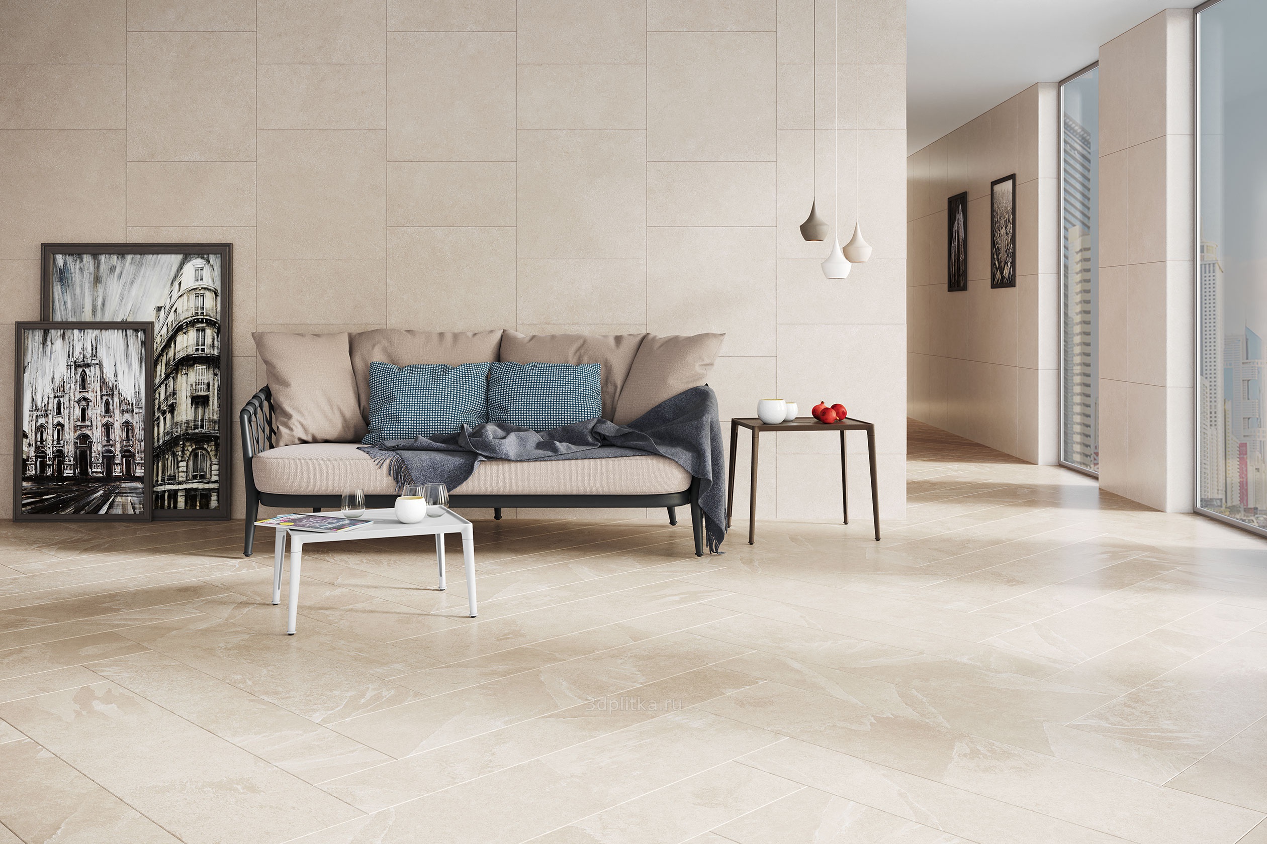 Плинтус Estima Luna white, LN00 7x60, неполированный