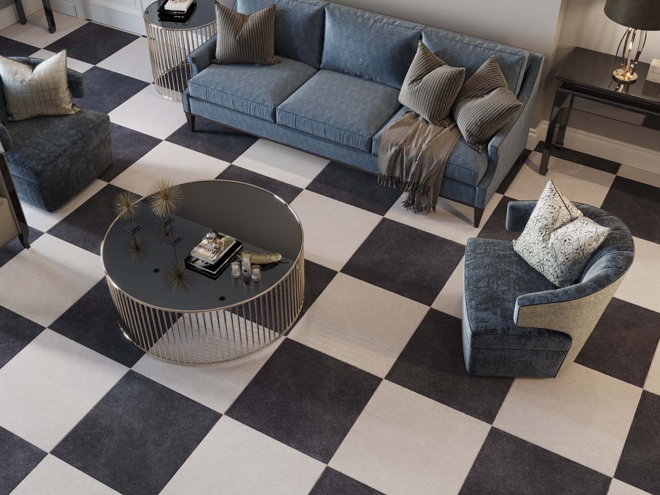 Керамический гранит Estima Luna black, LN04 80x80x11, неполированный ректификат