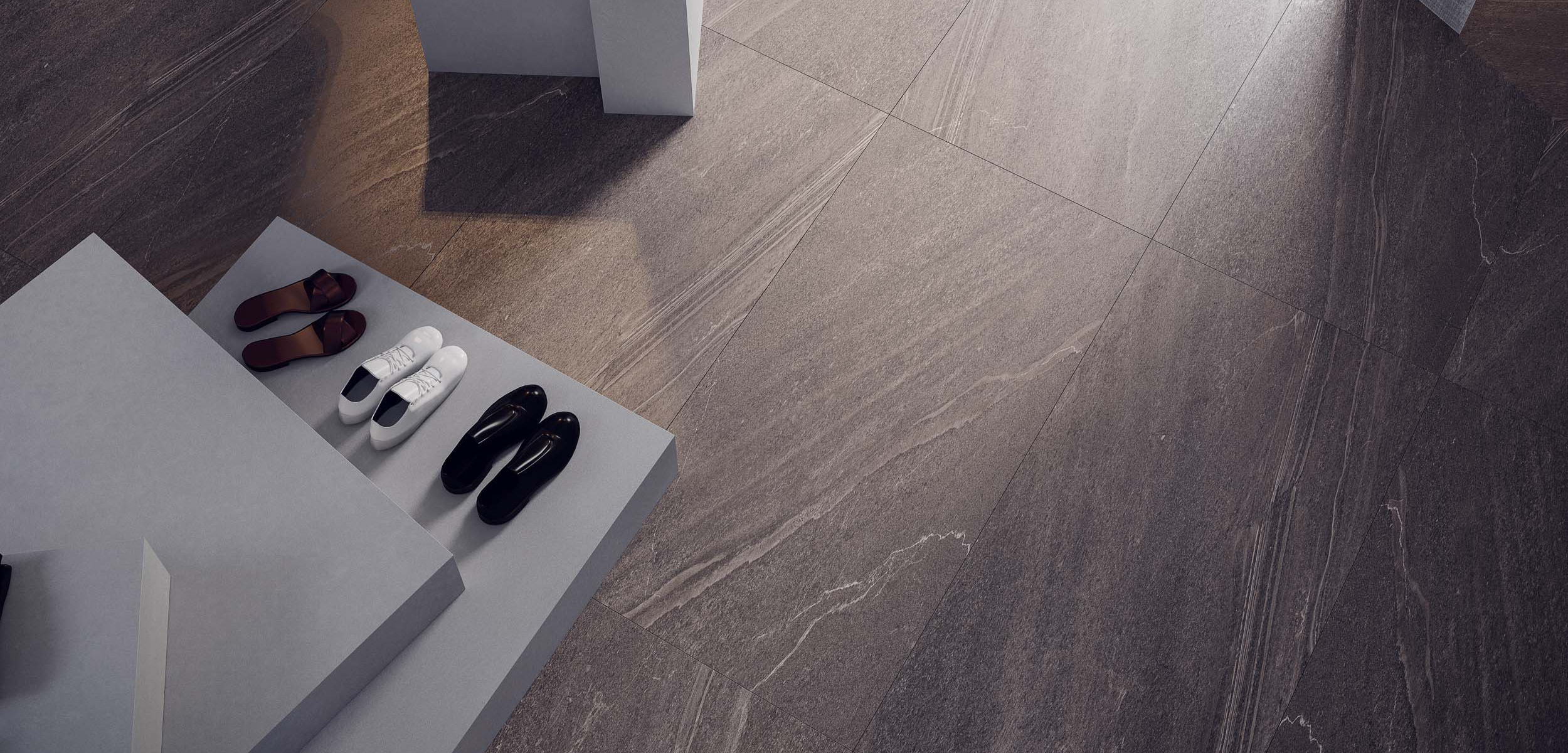 Керамический гранит Estima Gabbro grey, GB02 80x160x11, неполированный ректификат