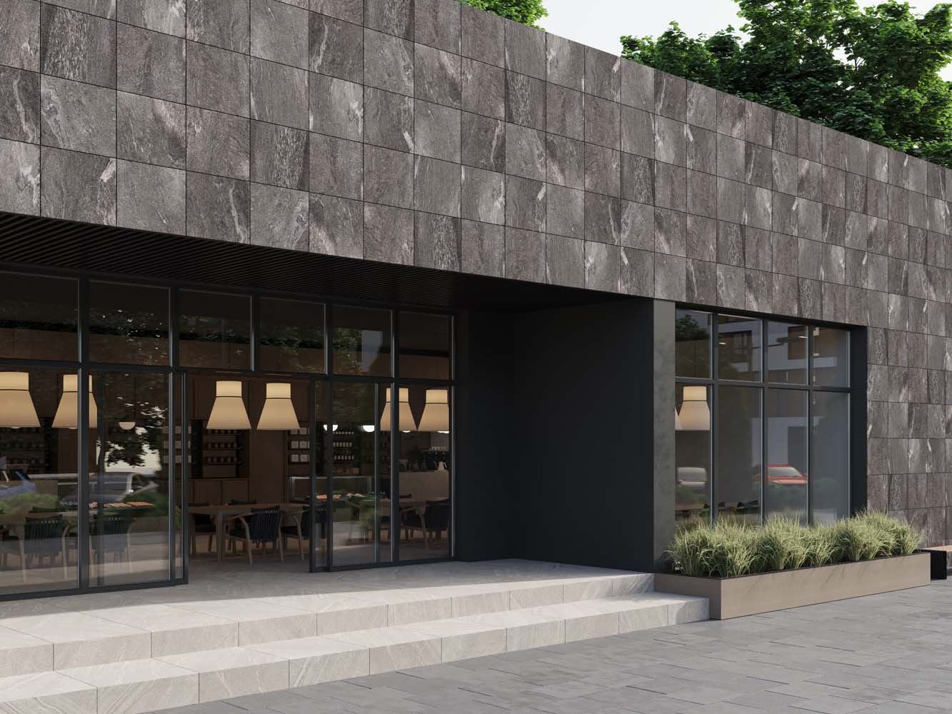 Керамический гранит Estima Tramontana anthracite, TN02 60x60x10, неполированный ректификат