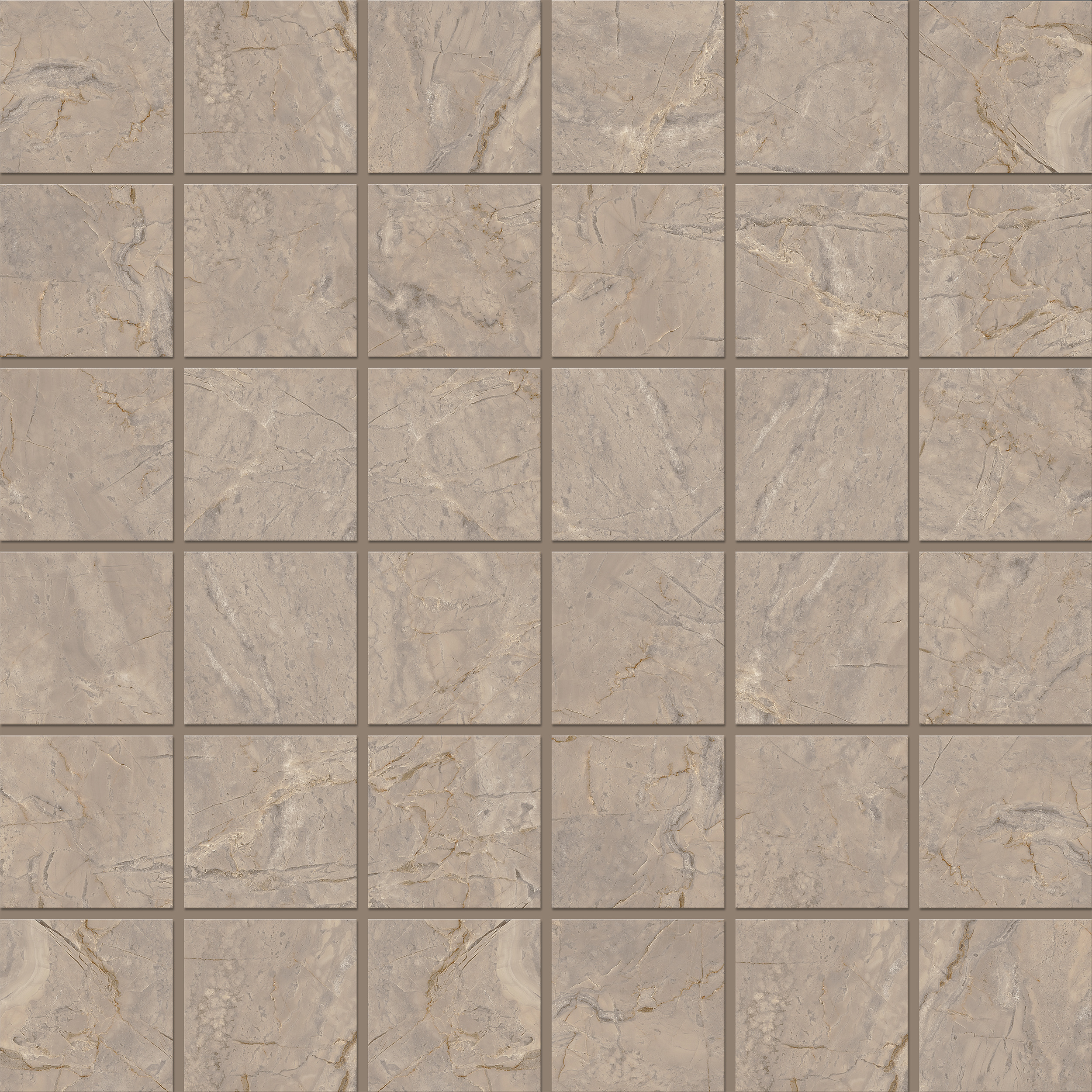 Мозаика Estima Bernini beige, BR02 5х5 30x30, полированная