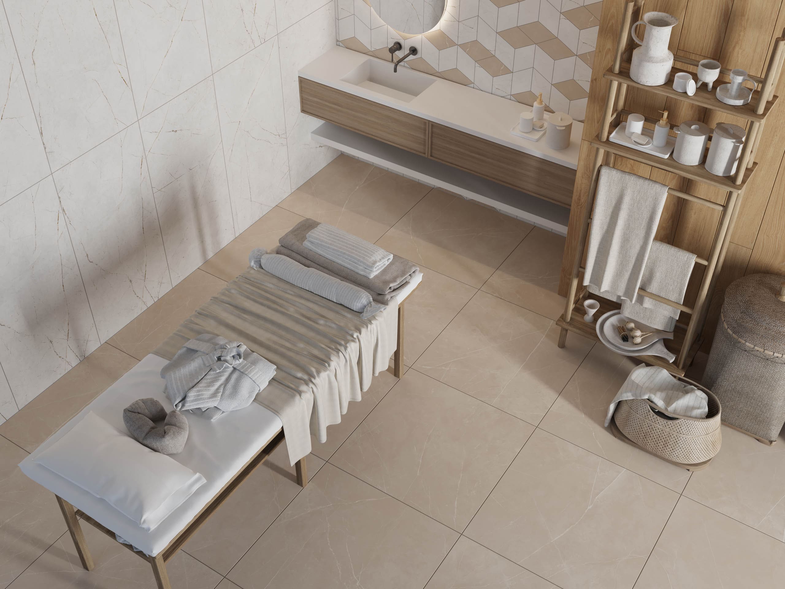 Керамический гранит Estima Nolana white, NL00 60x120x10 неполированный ректификат
