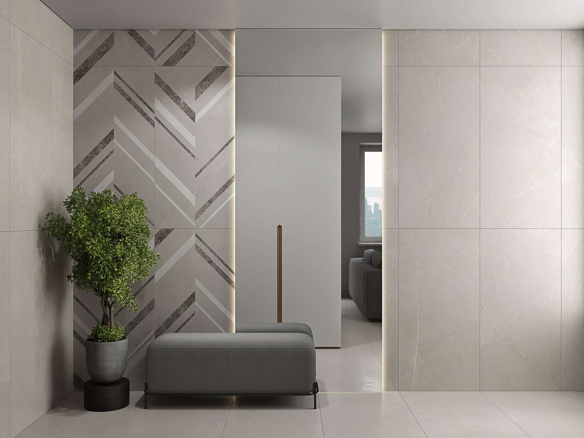 Керамический гранит Estima Improve light grey, IM01 60x60x10, неполированный ректификат