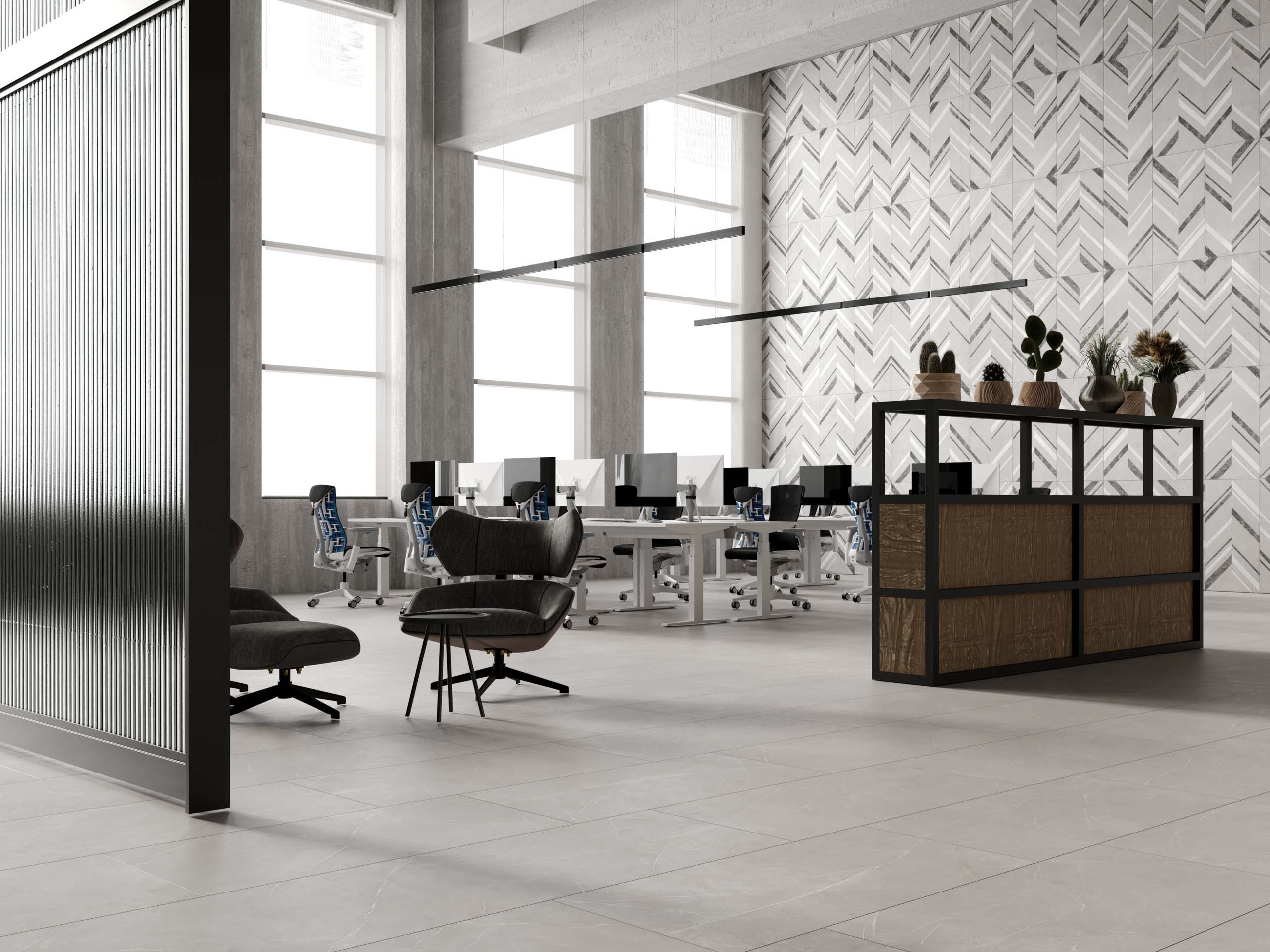 Керамический гранит Estima Improve light grey, IM01 60x60x10, неполированный ректификат