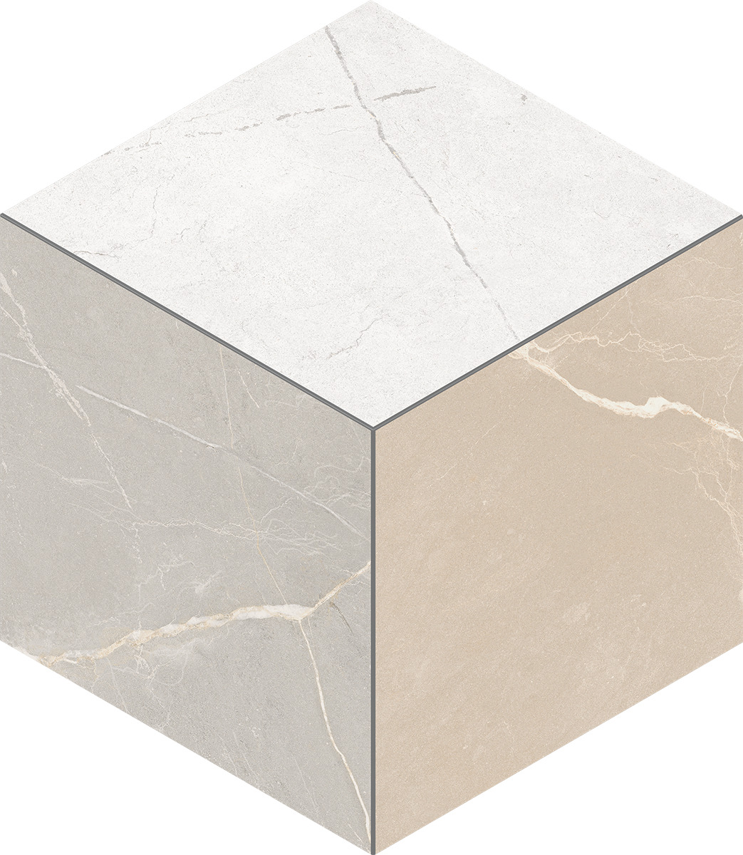 Мозаика Estima Nolana beige, NL00/NL01/NL02 Cube 29x25, неполированная