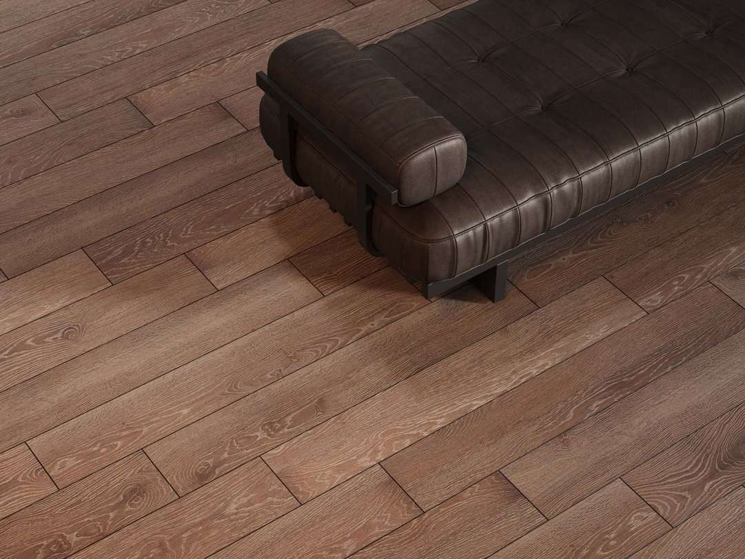 Ступень Estima Kraft Wood wenge, KW03 33x120, структурированная, бортик без насечек + подступенок 14,5x120