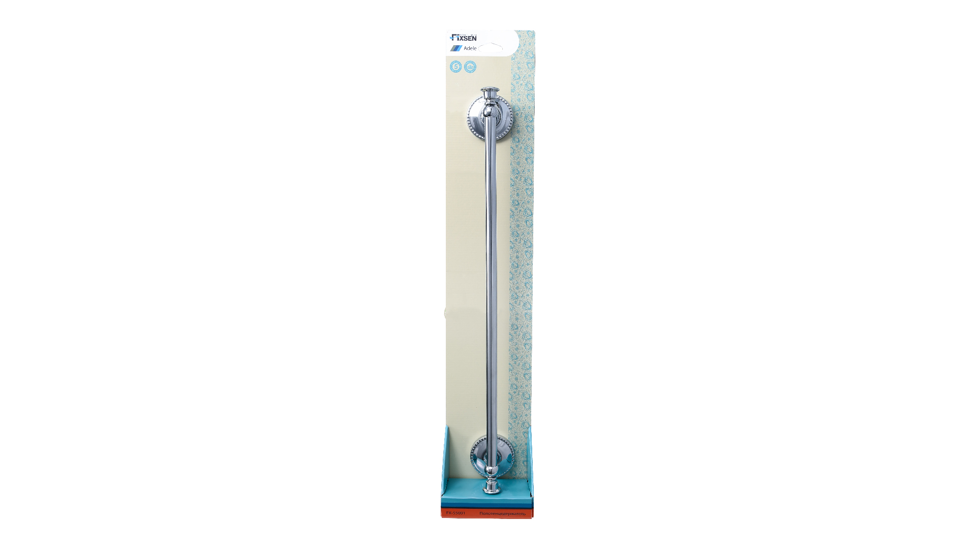 Держатель для полотенца Fixsen Adele — вид спереди на длинную штангу