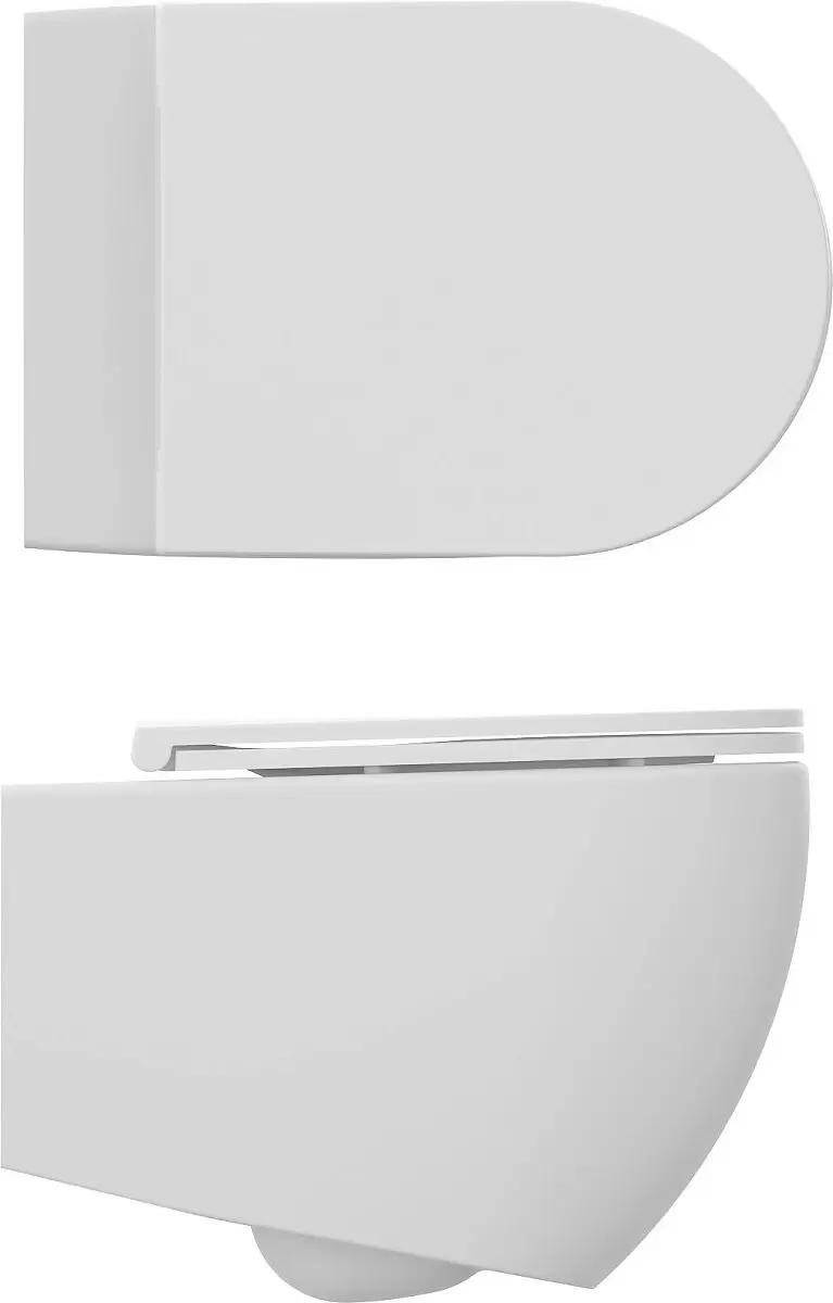 Унитаз подвесной Isvea Infinity белый матовый — крышка и чаша крупным планом