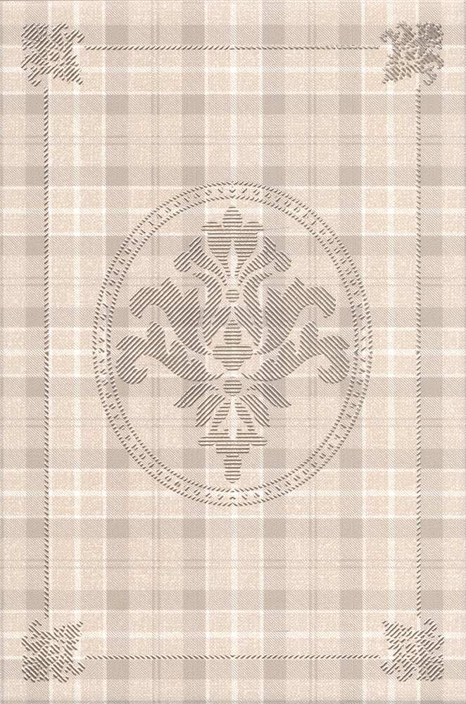 Декор Традиция Клетка матовый 20x30