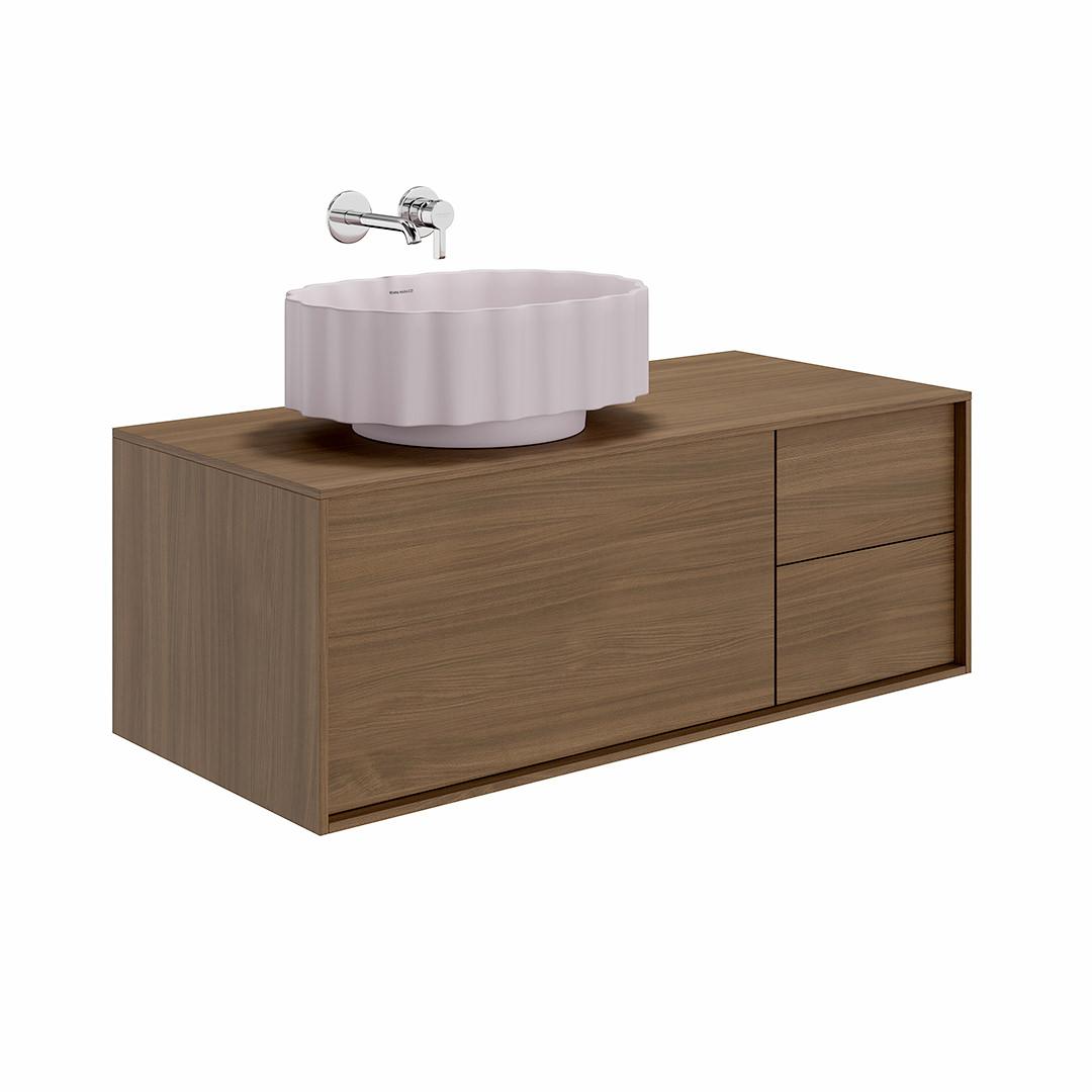 Тумба KERAMA MARAZZI ATOLLO напольная/подвесная с ящиками 110, деревянная