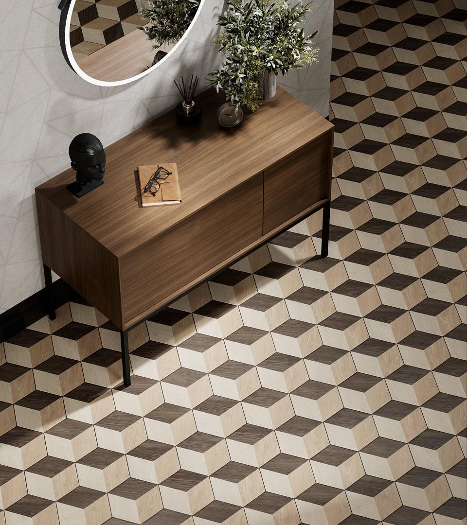 Тумба KERAMA MARAZZI ATOLLO напольная/подвесная с ящиками 110, деревянная