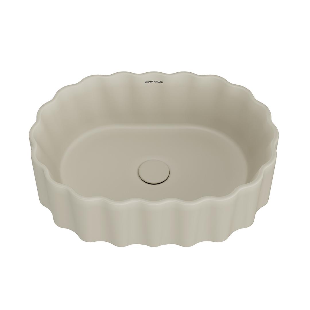 Раковина ARTBASIN Conchiglia накладная 50, песочная матовая