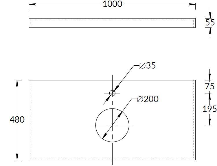 Спец. изделие декоративное из керамогранита Риальто 100x48, бежевое