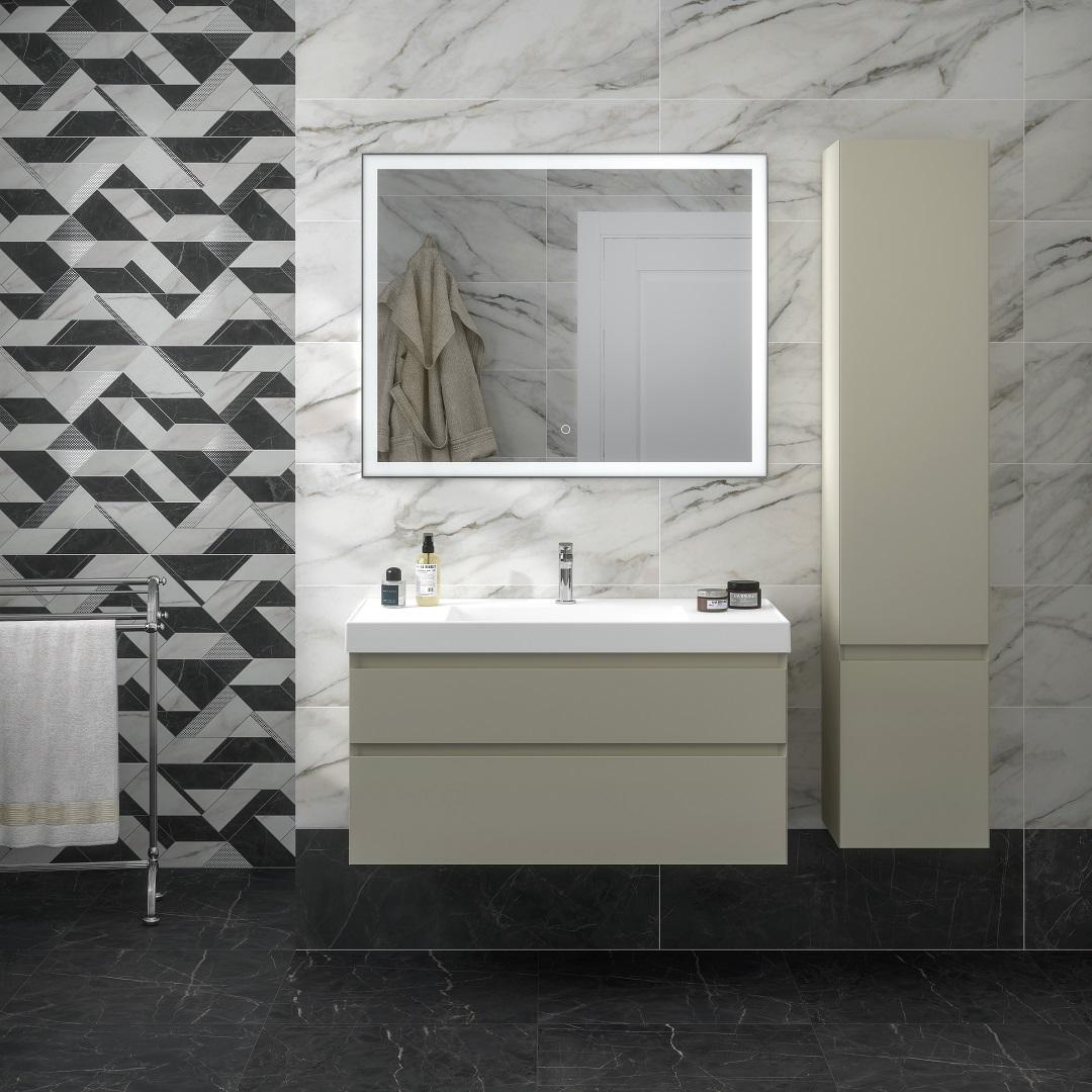 Тумба KERAMA MARAZZI Cubo подвесная с ящиками 100, лимо матовая